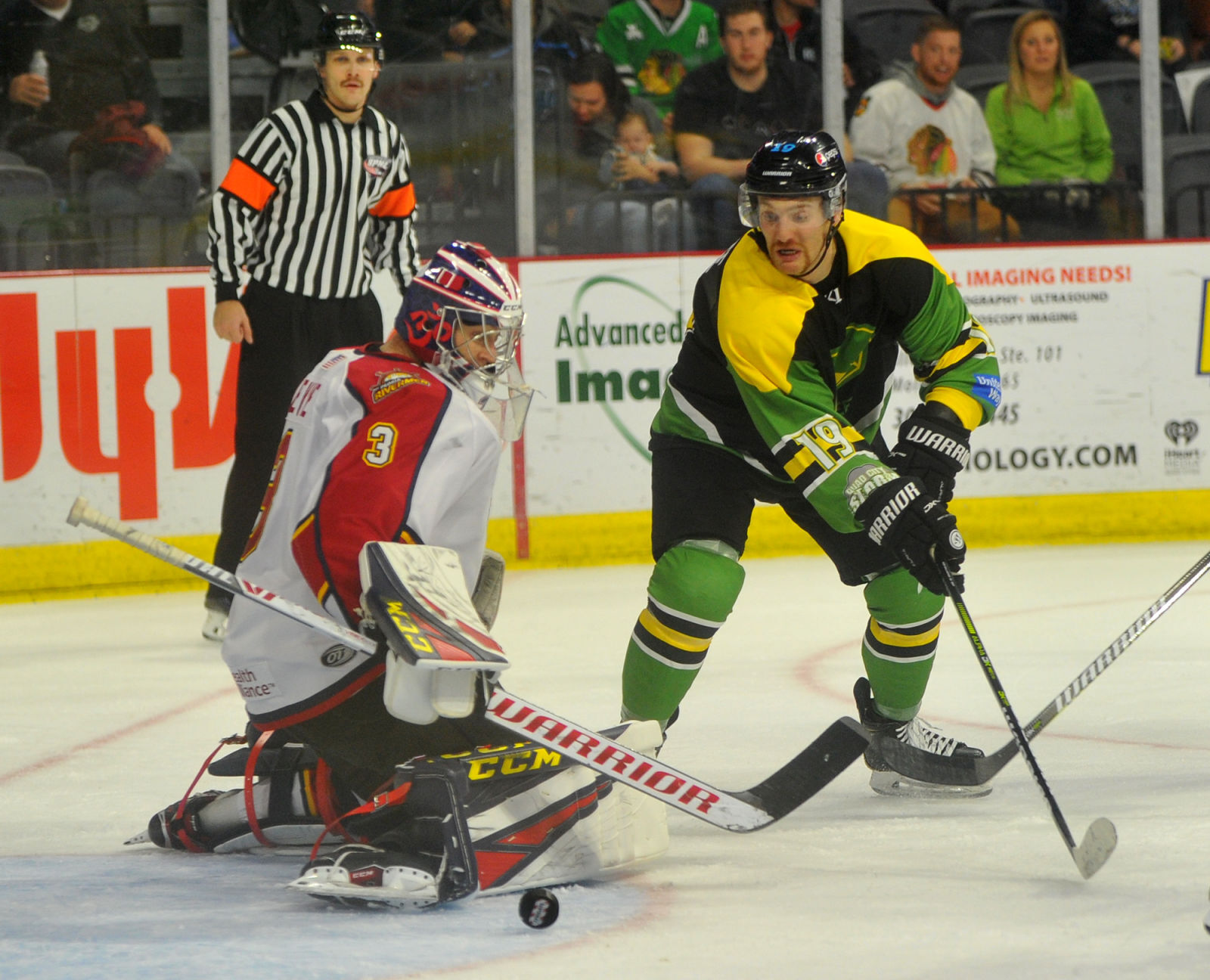 Quad City Storm vs Peoria Rivermen hockey